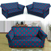 Navy Polka Dot Loveseat Cover-grizzshop