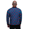 Navy Polka Dot Men's Bomber Jacket-grizzshop