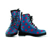 Navy Polka Dot Men's Boots-grizzshop