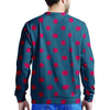 Navy Polka Dot Men's Sweatshirt-grizzshop