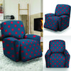 Navy Polka Dot Recliner Cover-grizzshop