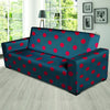 Navy Polka Dot Sofa Cover-grizzshop