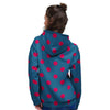 Navy Polka Dot Women's Hoodie-grizzshop