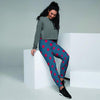 Navy Polka Dot Women's Joggers-grizzshop