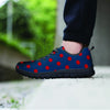 Navy Polka Dot Women's Sneakers-grizzshop