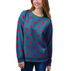 Navy Polka Dot Women's Sweatshirt-grizzshop