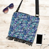 Navy Snail Pattern Print Crossbody Bags-grizzshop