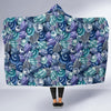 Navy Snail Pattern Print Hooded Blanket-grizzshop