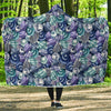 Navy Snail Pattern Print Hooded Blanket-grizzshop