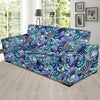 Navy Snail Pattern Print Sofa Covers-grizzshop