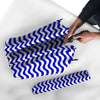 Navy Wave Striped Print Umbrella-grizzshop