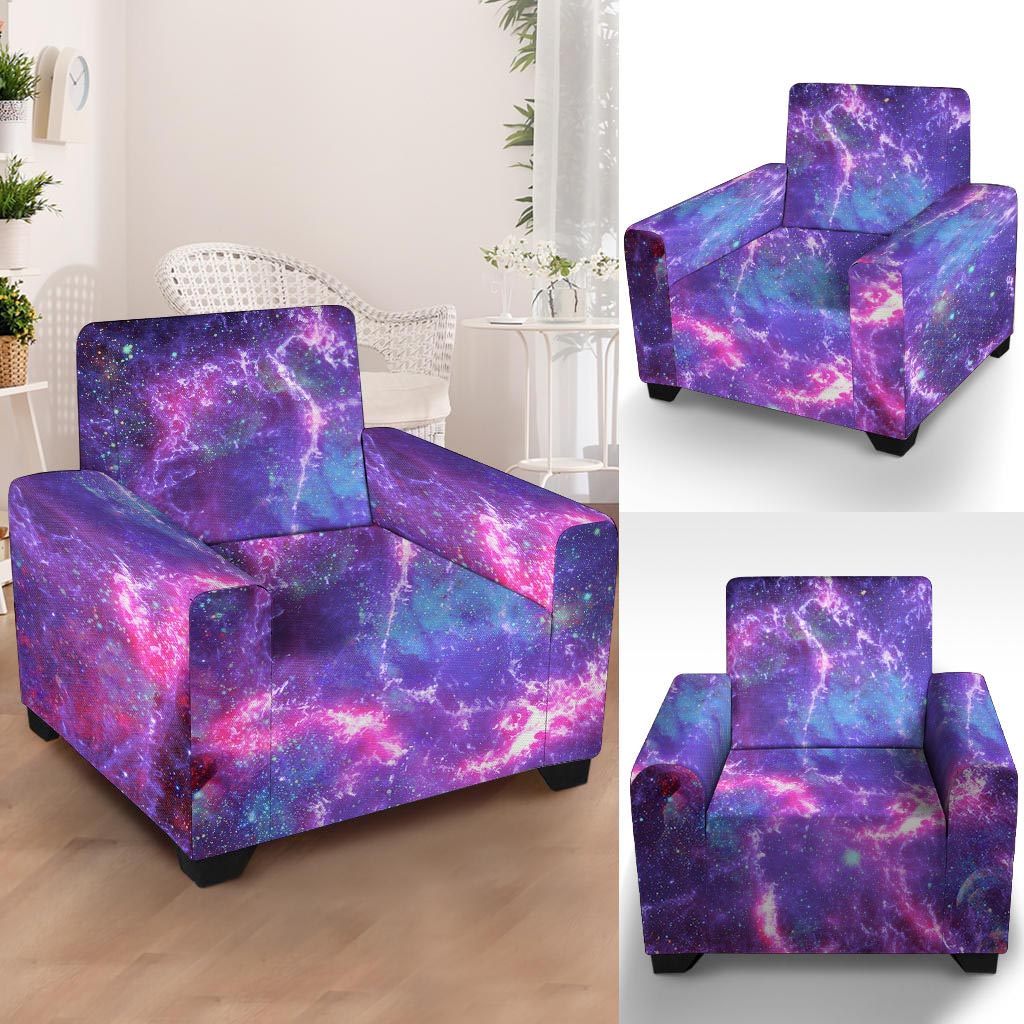 Nebula Galaxy Space Armchair Cover-grizzshop