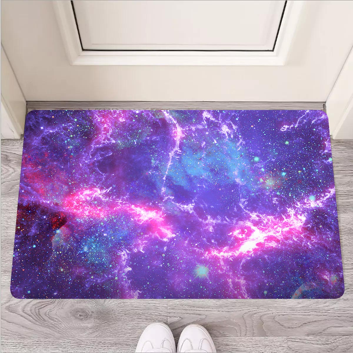 Nebula Galaxy Space Door Mat-grizzshop