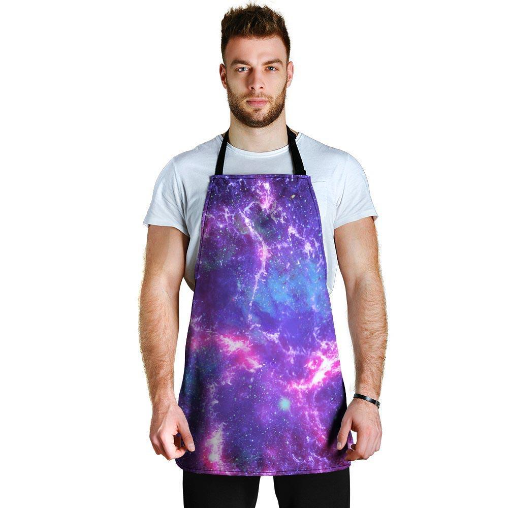 Nebula Galaxy Space Men's Apron-grizzshop