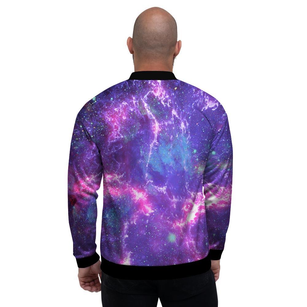 Nebula Galaxy Space Men's Bomber Jacket-grizzshop