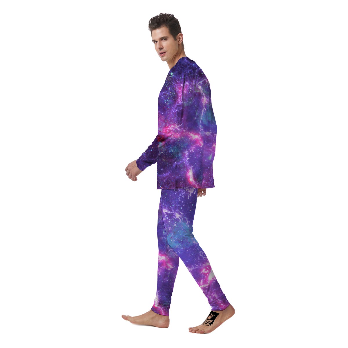 Nebula Galaxy Space Men's Pajamas-grizzshop