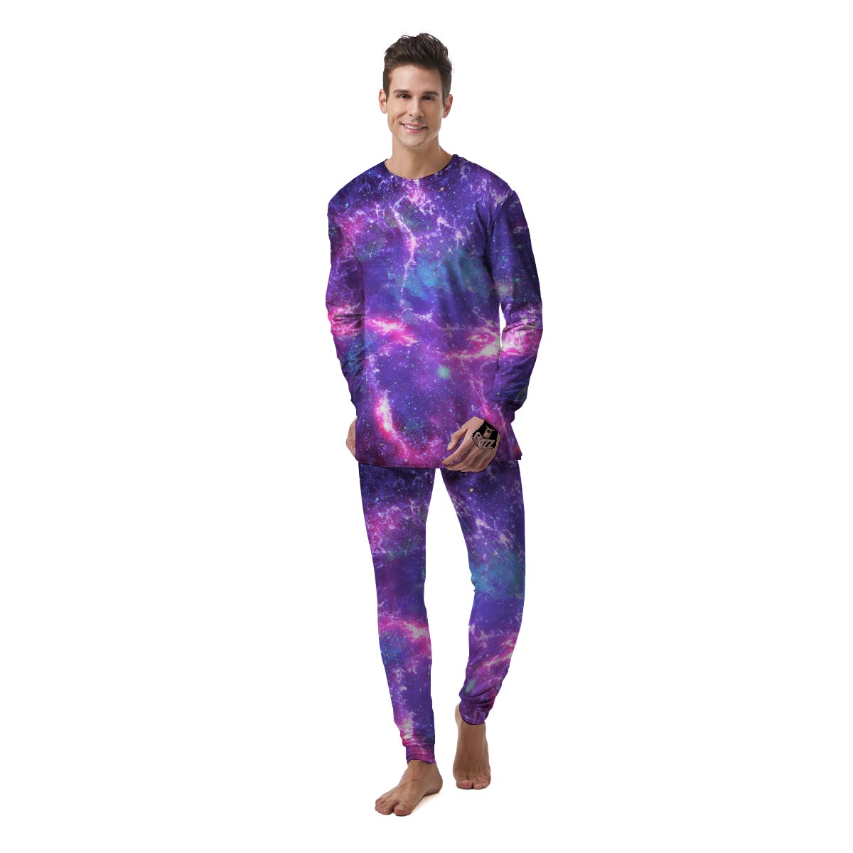 Nebula Galaxy Space Men's Pajamas-grizzshop