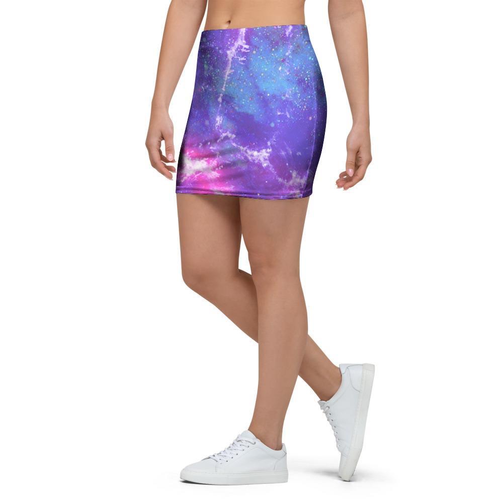 Nebula Galaxy Space Mini Skirt-grizzshop