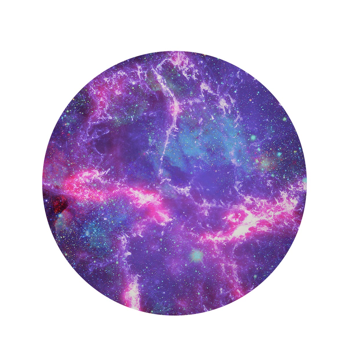 Nebula Galaxy Space Round Rug-grizzshop