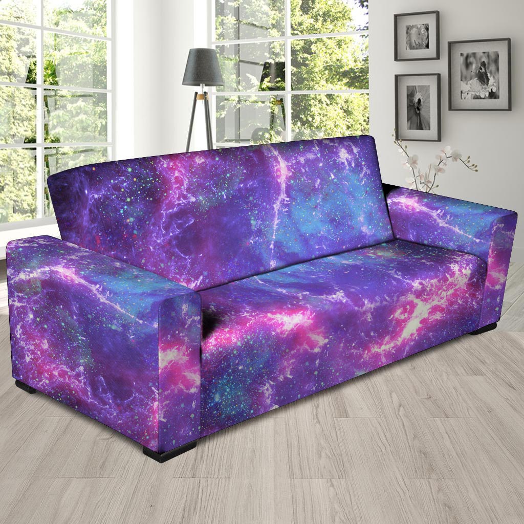 Nebula Galaxy Space Sofa Cover-grizzshop