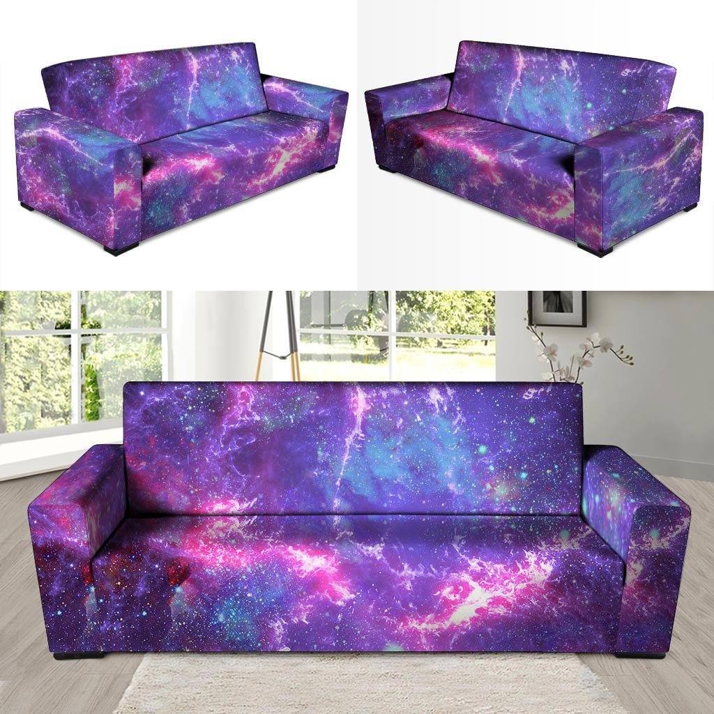 Nebula Galaxy Space Sofa Cover-grizzshop