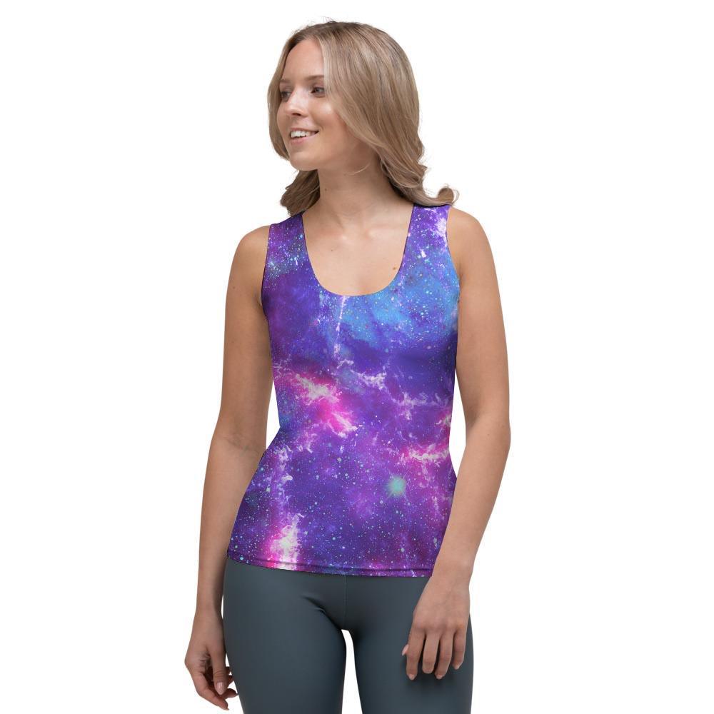 Nebula Galaxy Space Women's Tank Top-grizzshop