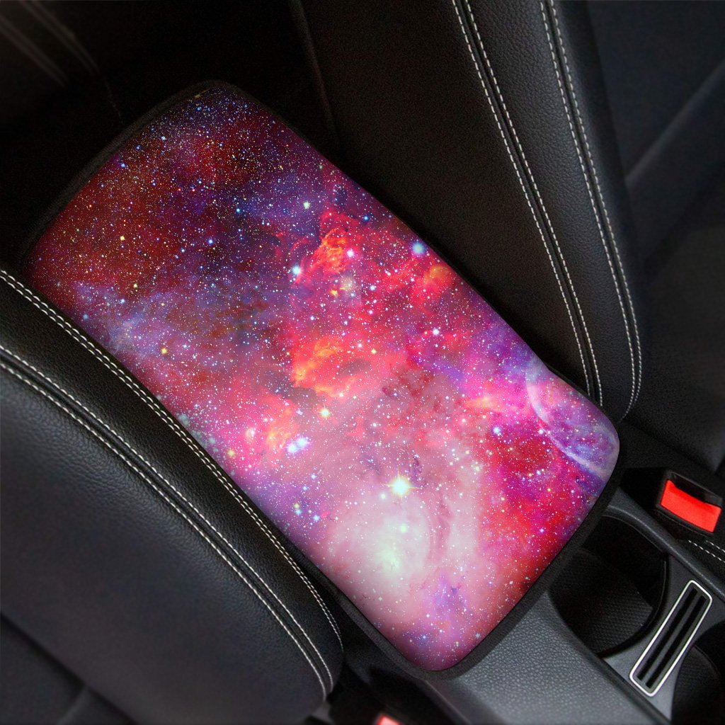 Nebula Red Galaxy Space Car Console Cover-grizzshop