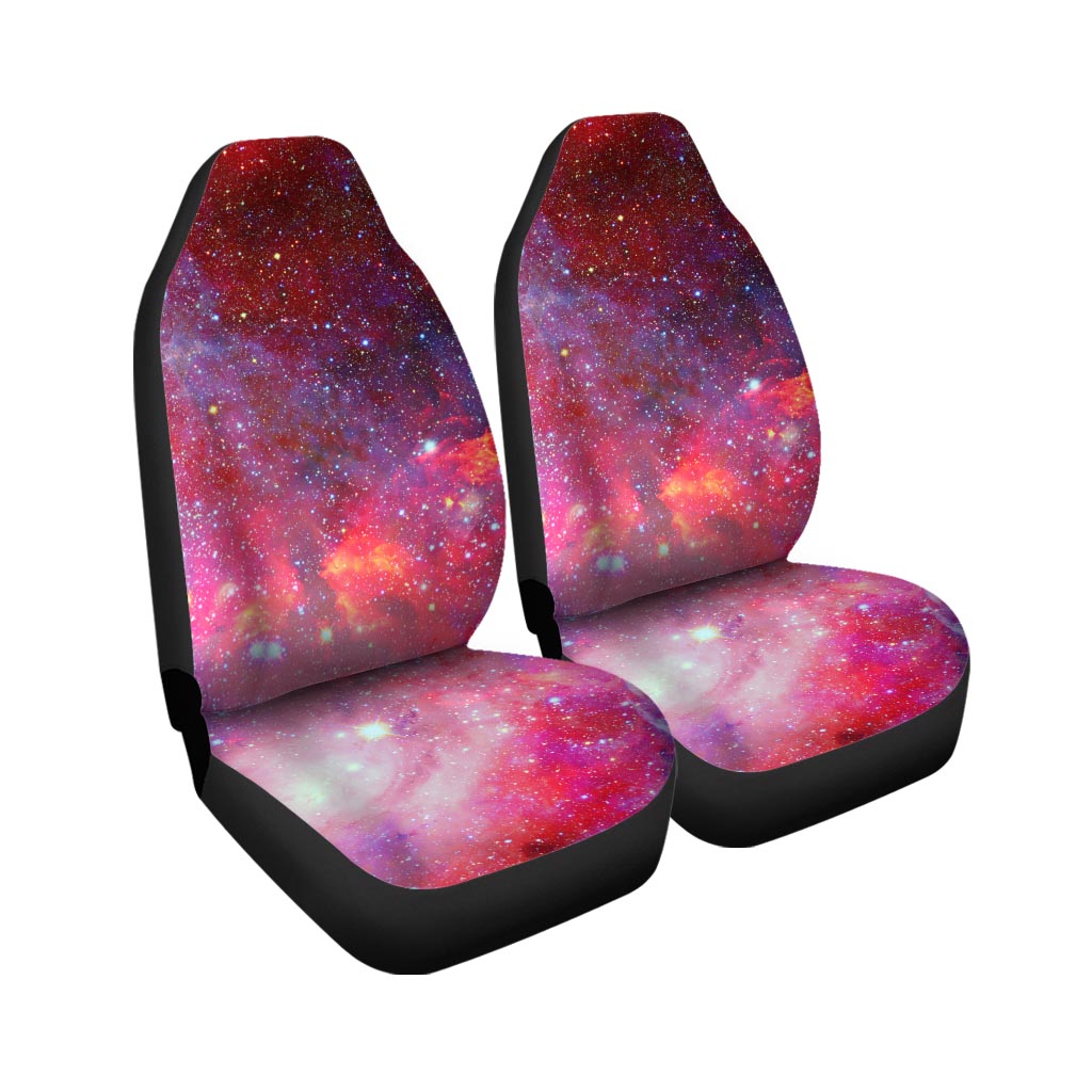 Nebula Red Galaxy Space Car Seat Covers-grizzshop