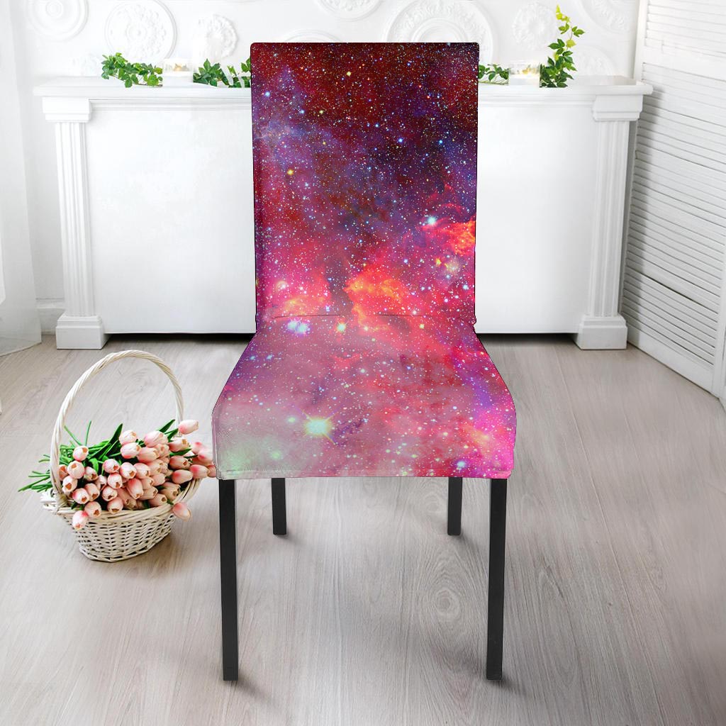 Nebula Red Galaxy Space Chair Cover-grizzshop