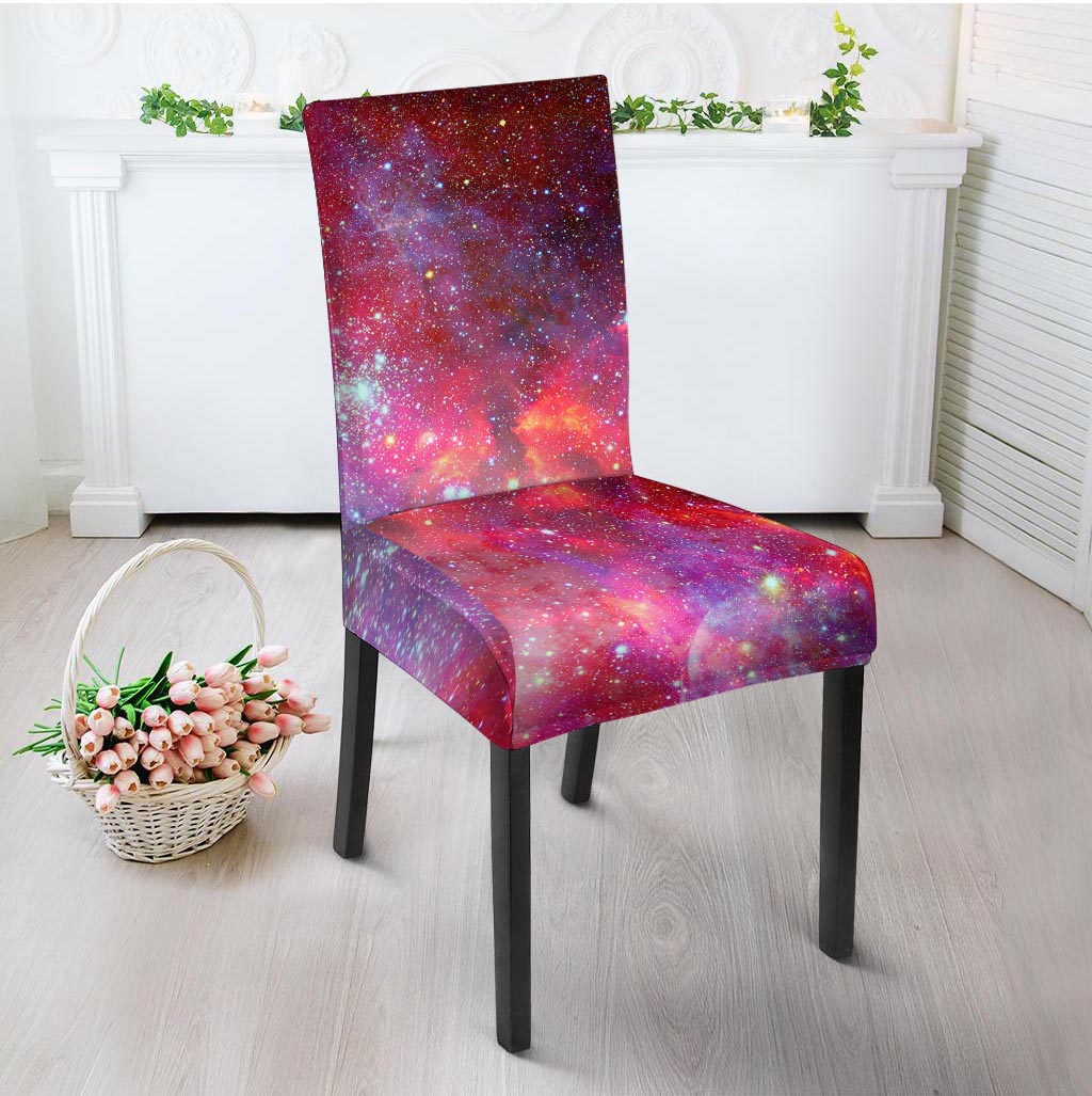 Nebula Red Galaxy Space Chair Cover-grizzshop