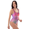 Nebula Red Galaxy Space One Piece Swimsuite-grizzshop