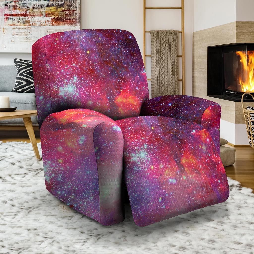 Nebula Red Galaxy Space Recliner Cover-grizzshop