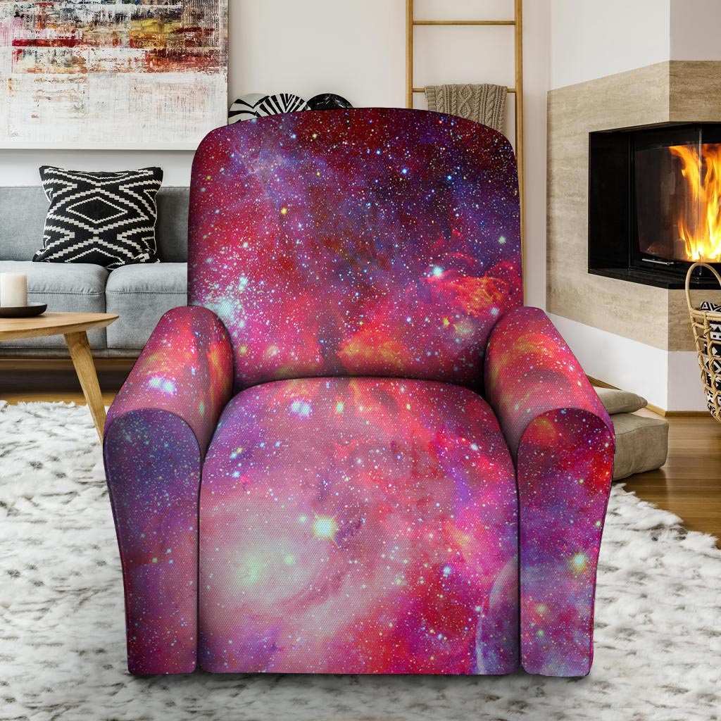 Nebula Red Galaxy Space Recliner Cover-grizzshop