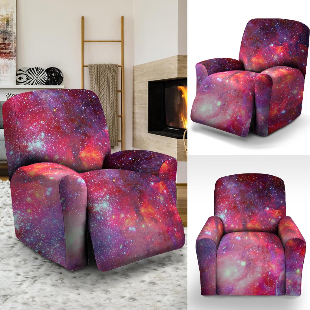 Nebula Red Galaxy Space Recliner Cover-grizzshop