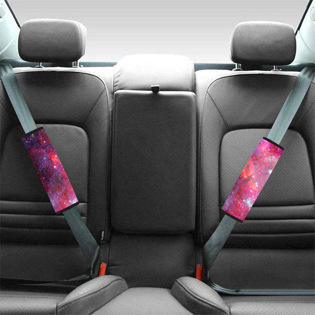 Nebula Red Galaxy Space Seat Belt Cover-grizzshop