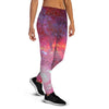 Nebula Red Galaxy Space Women's Joggers-grizzshop