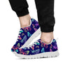 Neon Butterfly Print Men's Sneakers-grizzshop