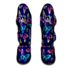 Neon Butterfly Print Muay Thai Shin Guard-grizzshop