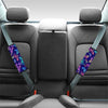 Neon Butterfly Print Seat Belt Cover-grizzshop