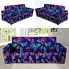 Neon Butterfly Print Sofa Cover-grizzshop