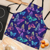 Neon Butterfly Print Women's Apron-grizzshop