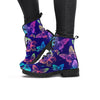 Neon Butterfly Print Women's Boots-grizzshop