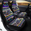 Neon Color Indian Aztec Doodle Car Seat Covers-grizzshop