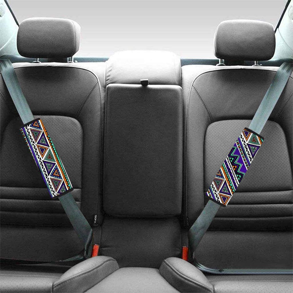 Neon Color Indian Aztec Doodle Seat Belt Cover-grizzshop