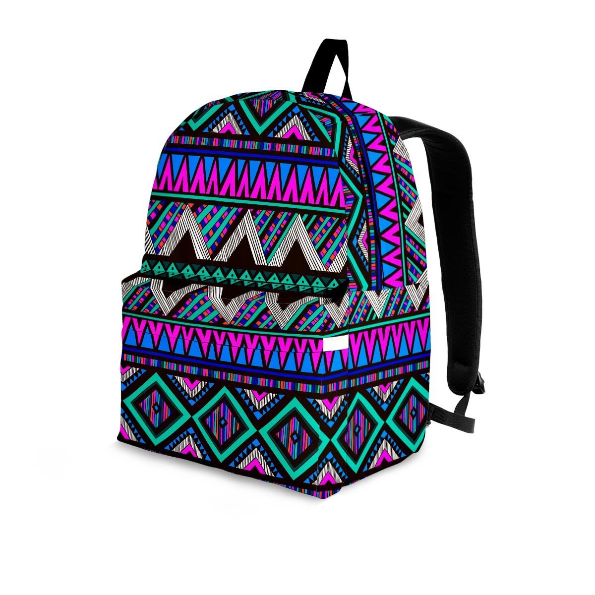 Neon Color Indian Aztec Trippy Backpack-grizzshop