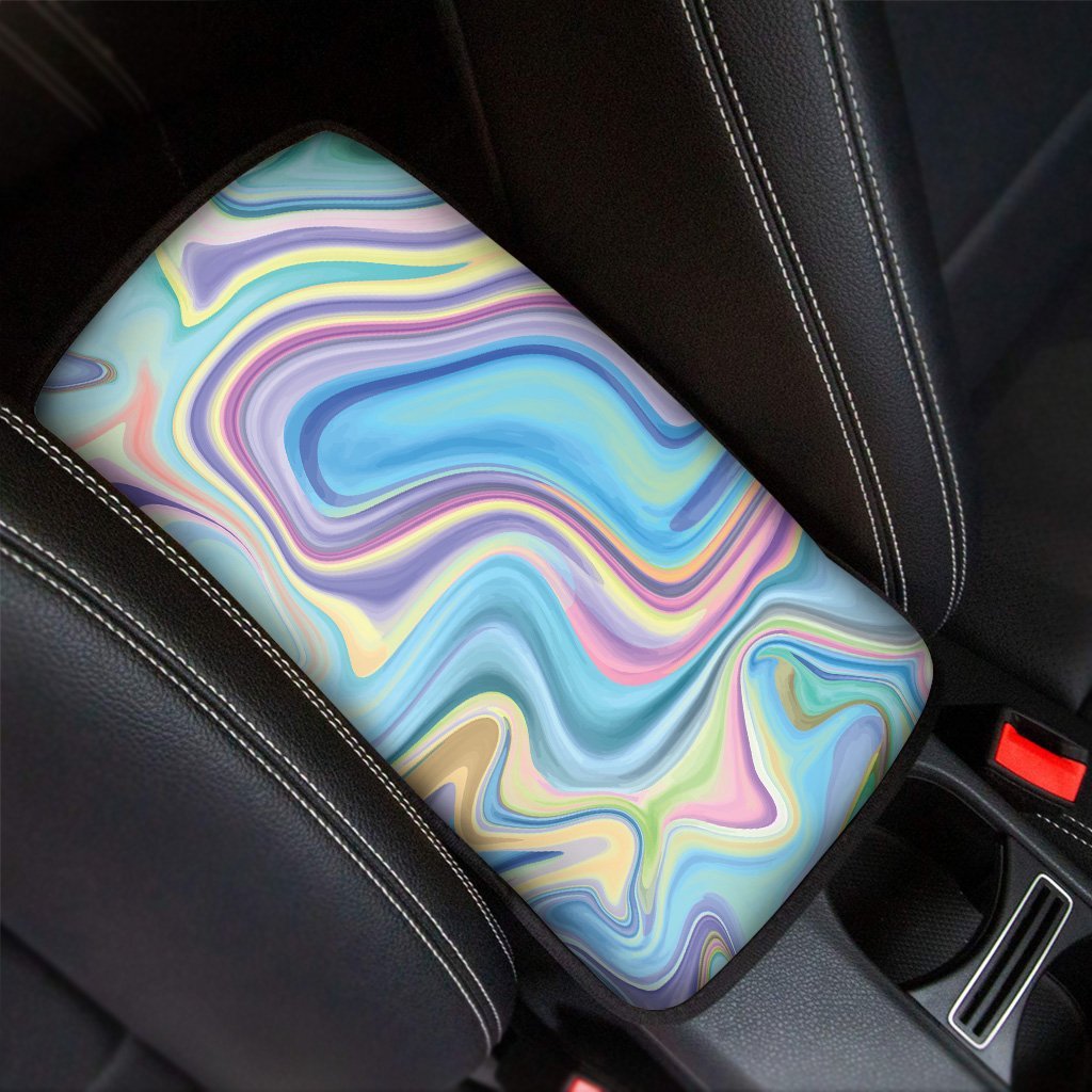 Neon Color Marble Car Console Cover-grizzshop