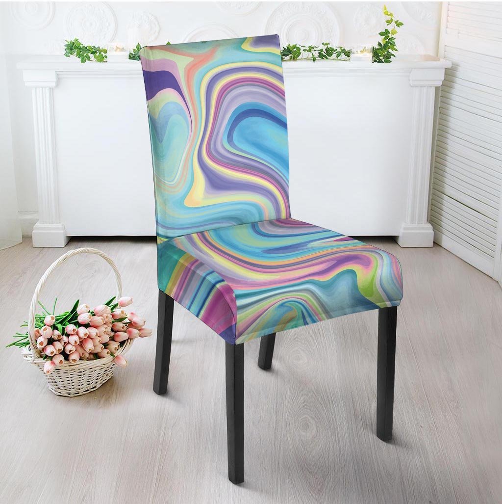 Neon Color Marble Chair Cover-grizzshop