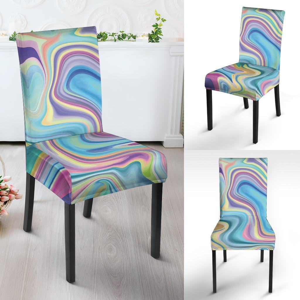 Neon Color Marble Chair Cover-grizzshop