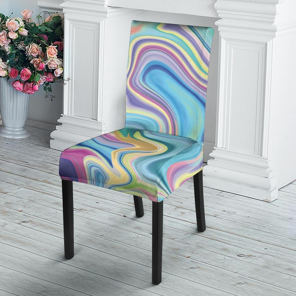 Neon Color Marble Chair Cover-grizzshop