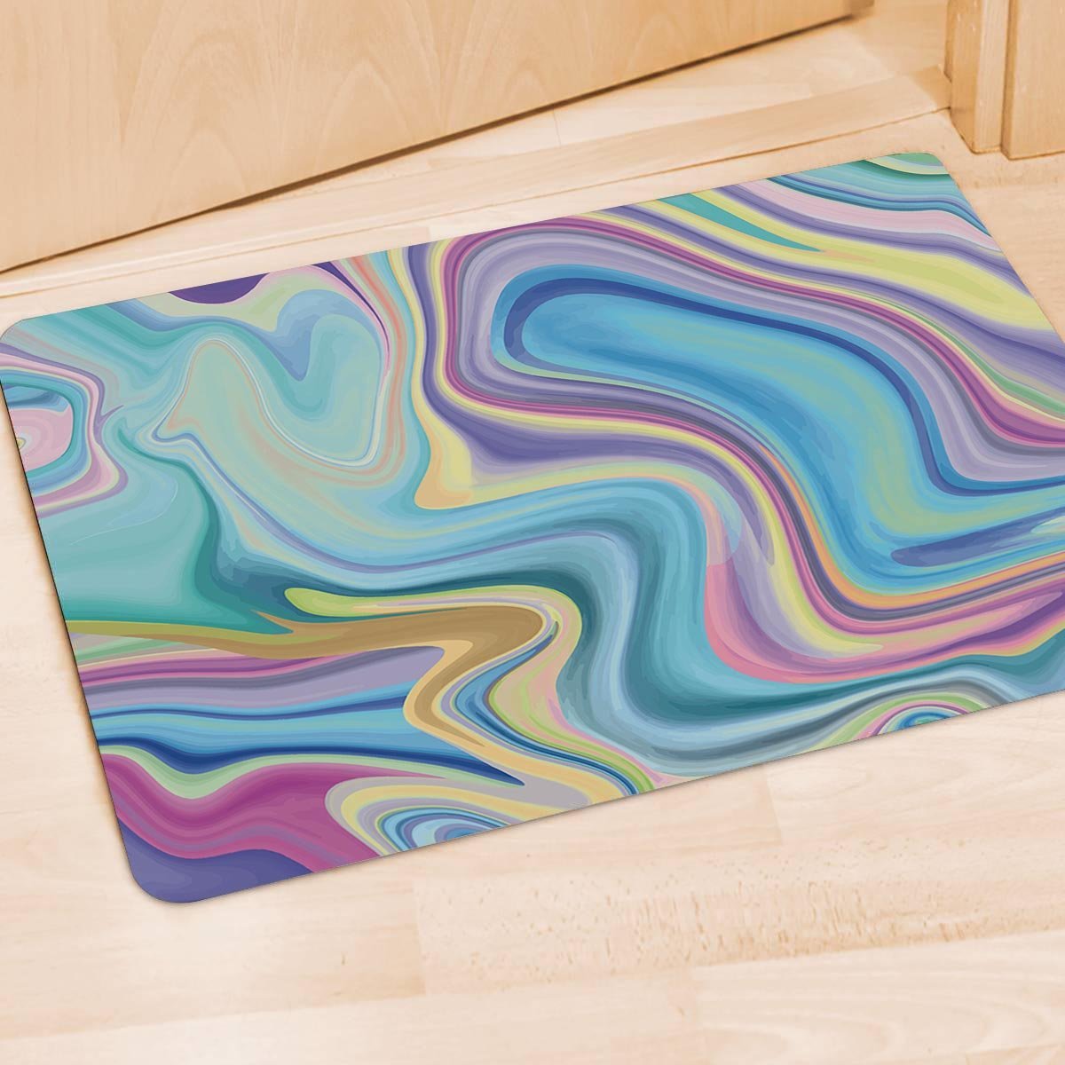 Neon Color Marble Door Mat-grizzshop